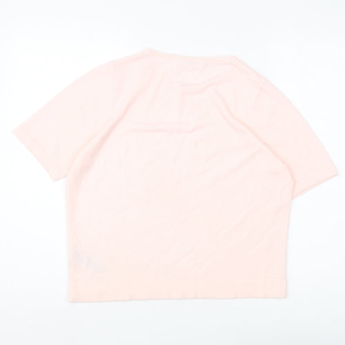 Marks and Spencer Women's Pink Acrylic Pullover Jumper Size 14