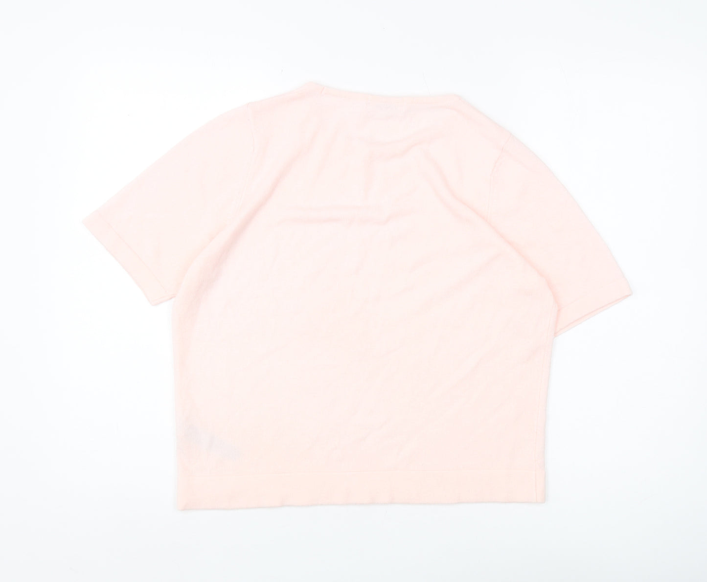 Marks and Spencer Women's Pink Acrylic Pullover Jumper Size 14