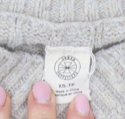 Urban Outfitters Beige V-Neck Pullover Jumper XS