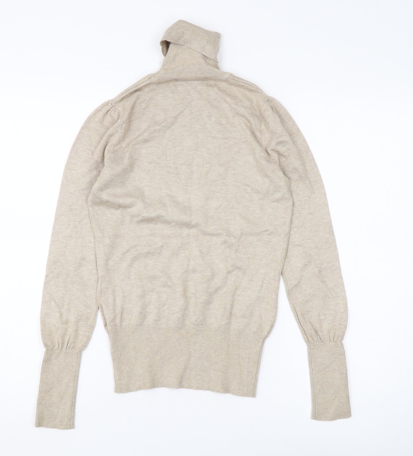 Wallis Women's Beige Roll Neck Pullover Jumper Size 8