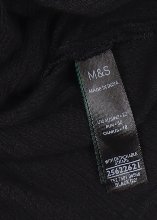 Marks and Spencer Women's Black Strapless Dress Size 22