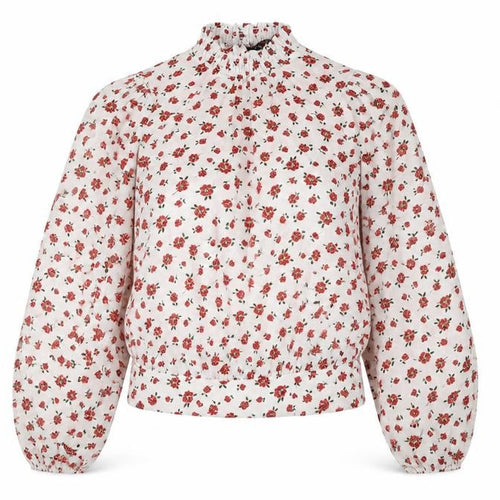 Dorothy Perkins Women's Floral Blouse - Size 8, White, Casual