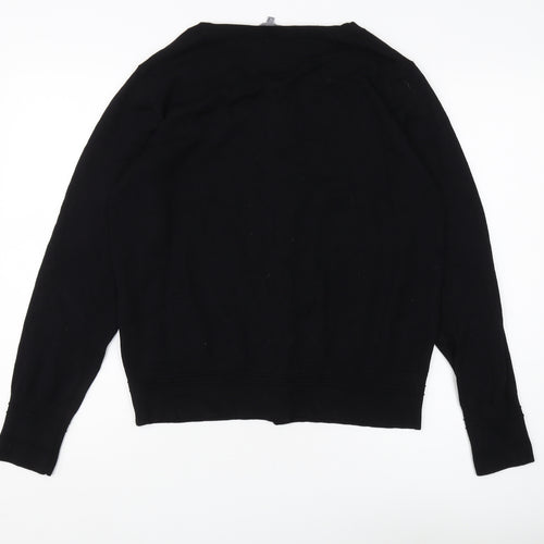Principles Women's Black Cardigan Size 14 Button Accents