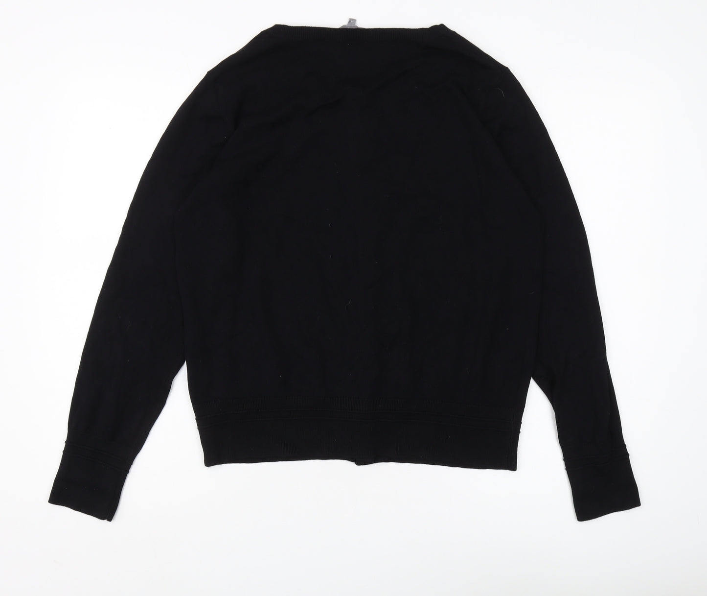 Principles Women's Black Cardigan Size 14 Button Accents