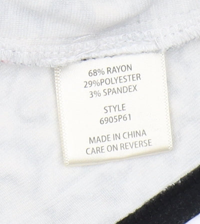 Max Studio Women's Black Geometric Tunic, Size M