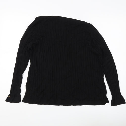 Marks and Spencer Women's Black Knit Jumper Size 20