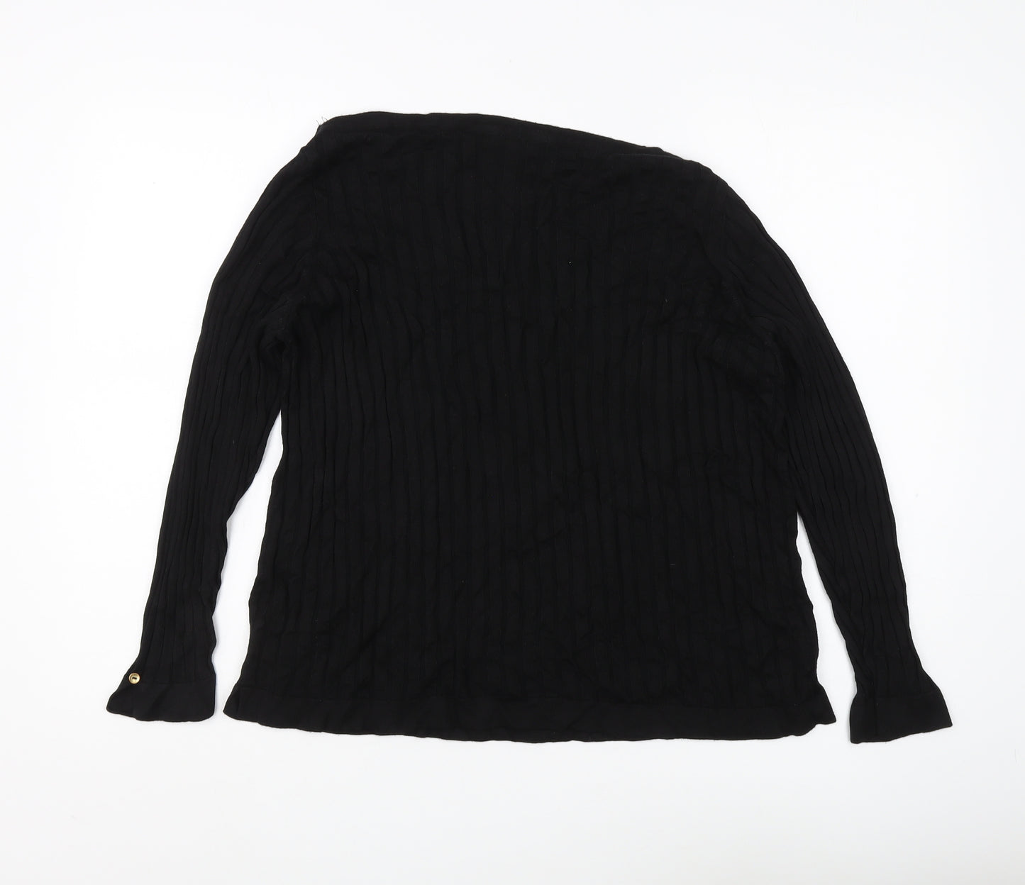 Marks and Spencer Women's Black Knit Jumper Size 20