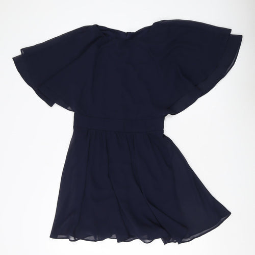 River Island Women’s Blue A-Line Short Dress Size 12