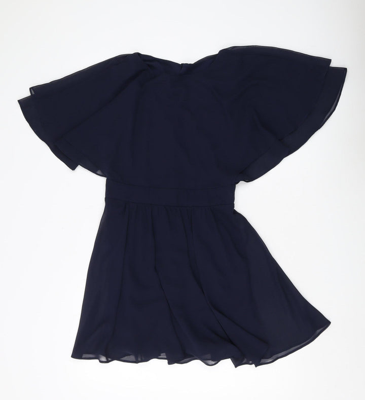 River Island Women’s Blue A-Line Short Dress Size 12