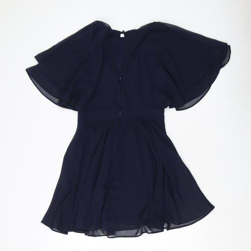 River Island Women’s Blue A-Line Short Dress Size 12