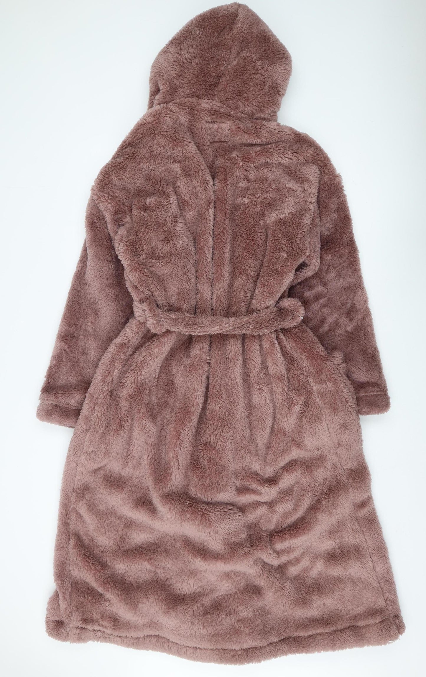 Marks and Spencer Women’s Brown Hooded Fleece Robe L