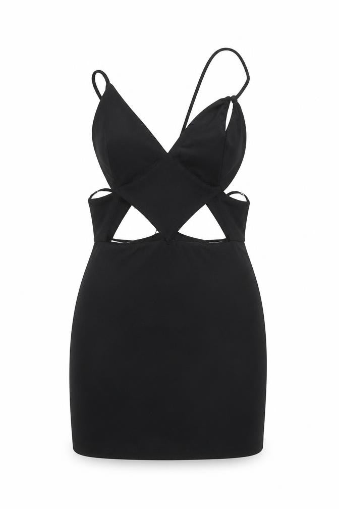 Bershka Women's Black Size 12 Bodycon Party Dress