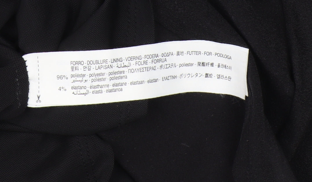 Bershka Women's Black Size 12 Bodycon Party Dress