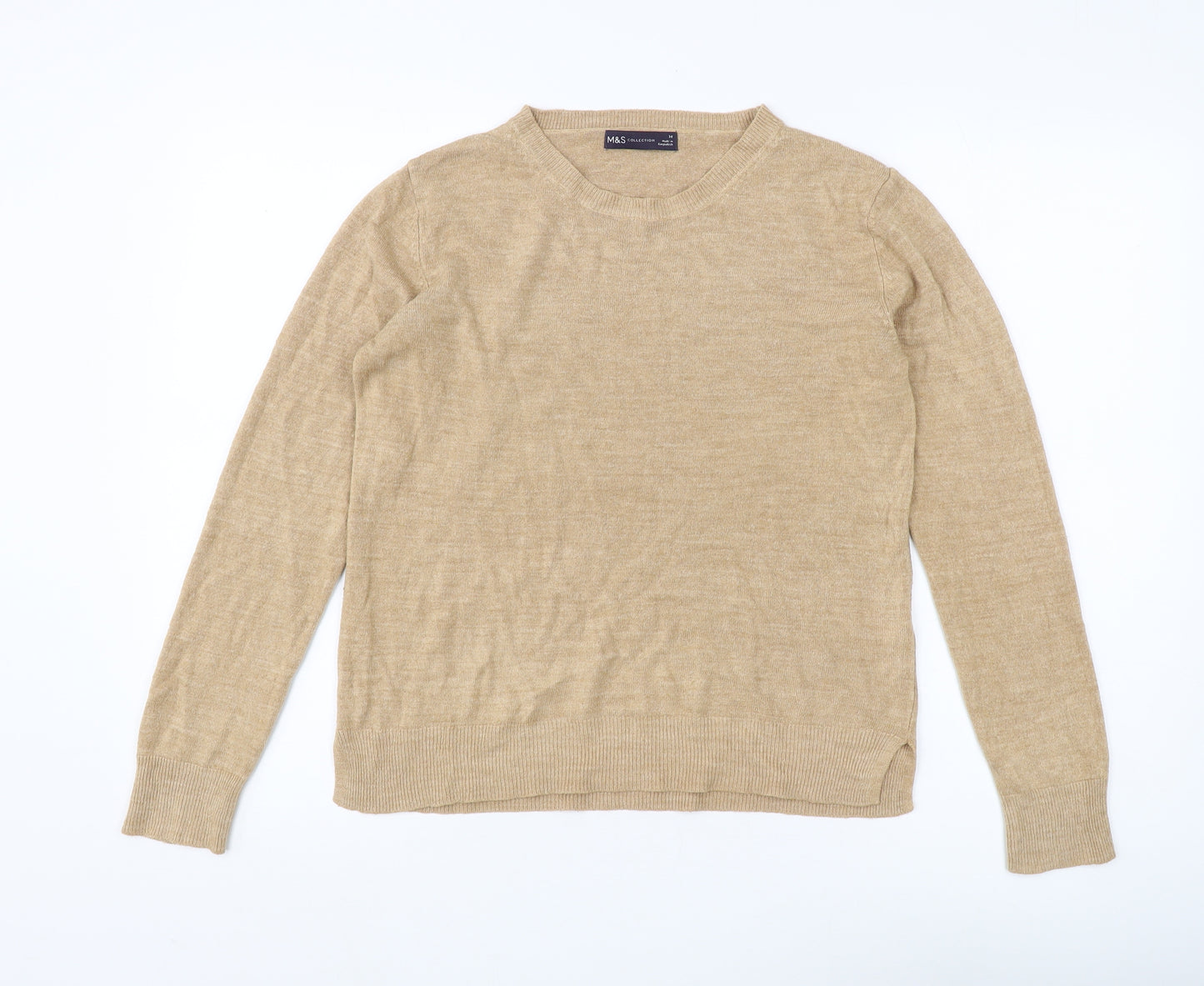 Marks and Spencer Beige Women’s Pullover Size 14
