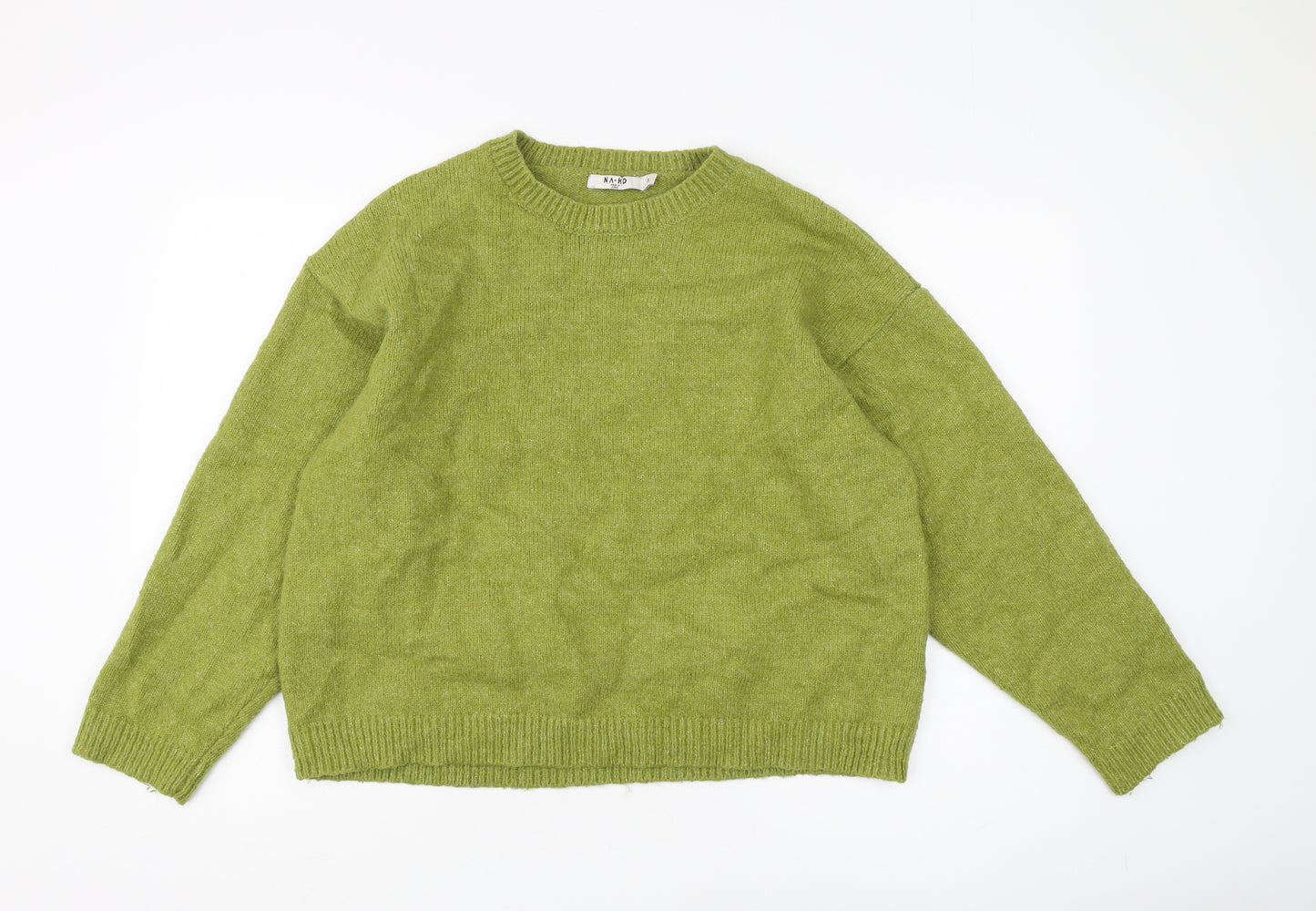 NA-KD Women's Green Crew Neck Jumper, Size S