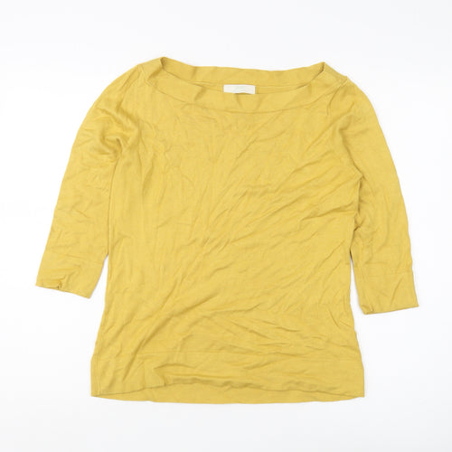 Marks and Spencer Women's Yellow Pullover Jumper