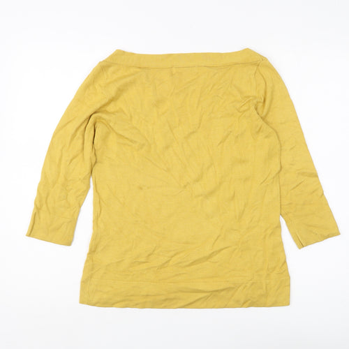 Marks and Spencer Women's Yellow Pullover Jumper