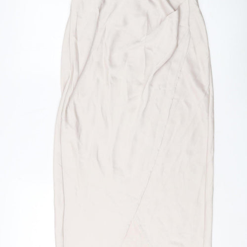 Rachel Zoe Women's Ivory Midi Wrap Skirt in M Size