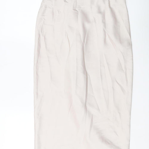 Rachel Zoe Women's Ivory Midi Wrap Skirt in M Size