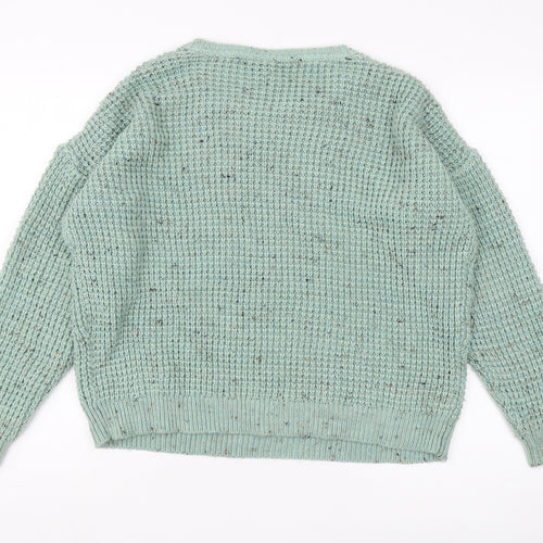 Topshop Women's Green Pullover Jumper Size 12