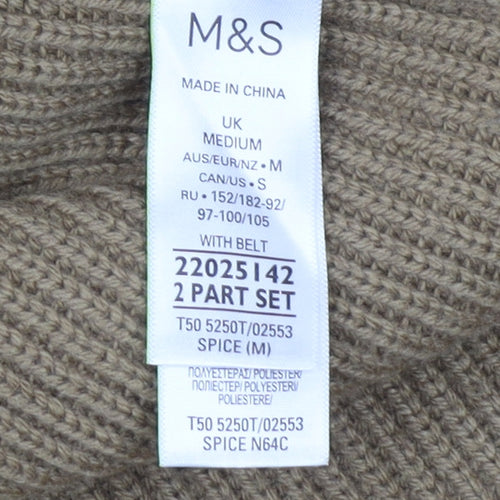 Marks and Spencer Women's Brown Mock Neck Vest, M