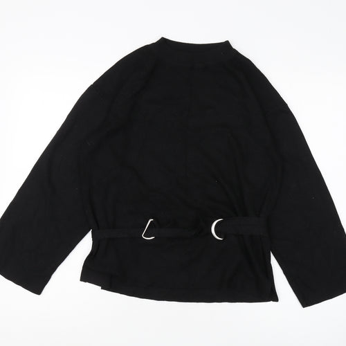 Topshop Women's Black Cape Jumper - Size 10