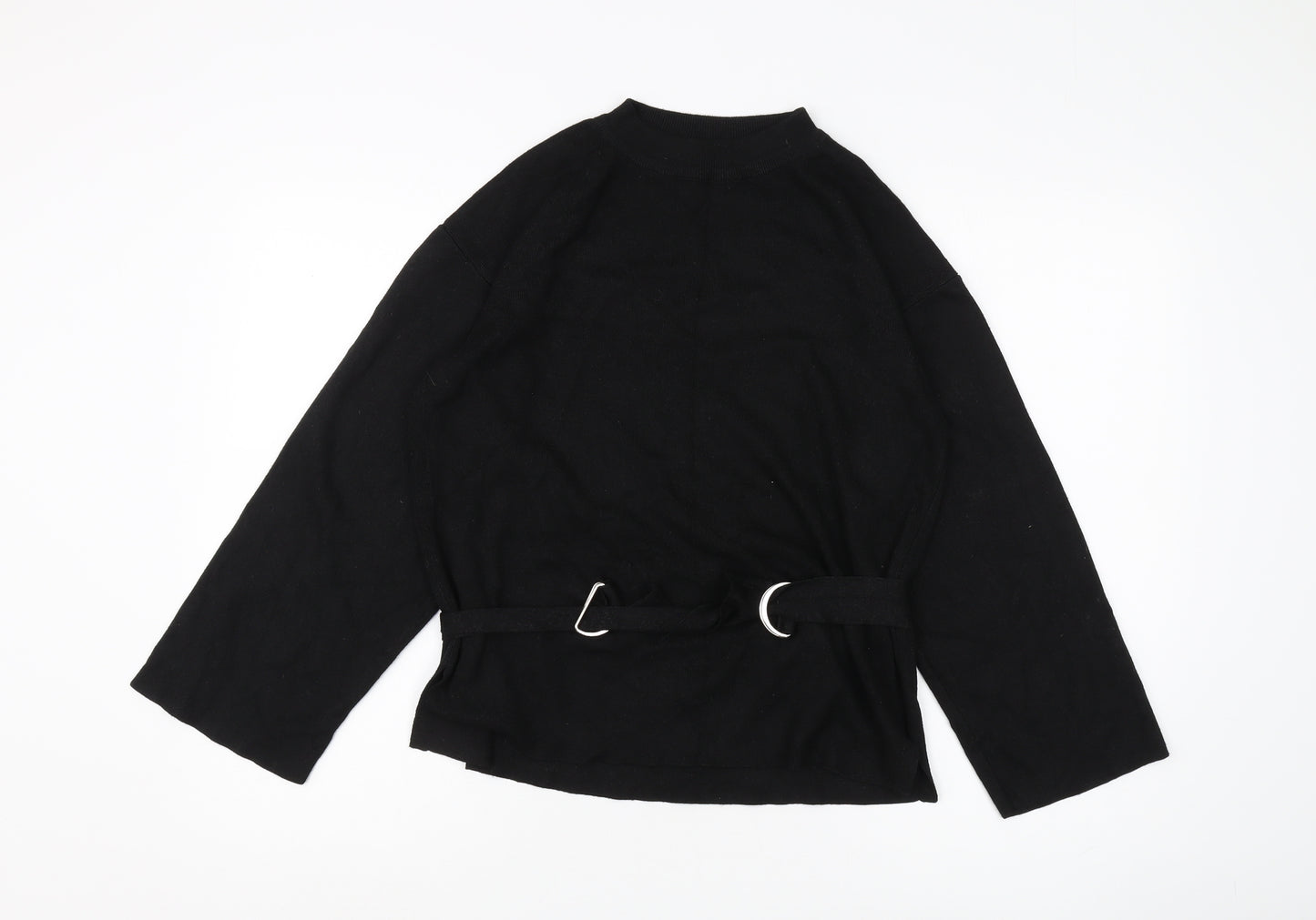 Topshop Women's Black Cape Jumper - Size 10