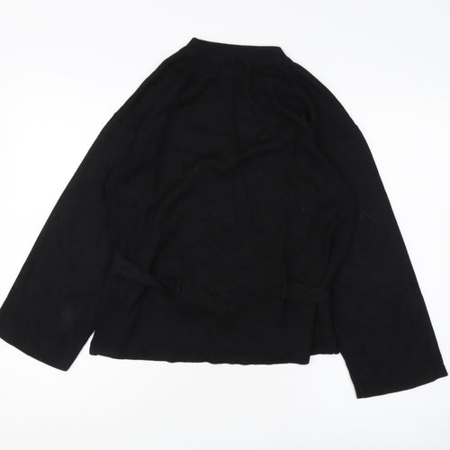 Topshop Women's Black Cape Jumper - Size 10
