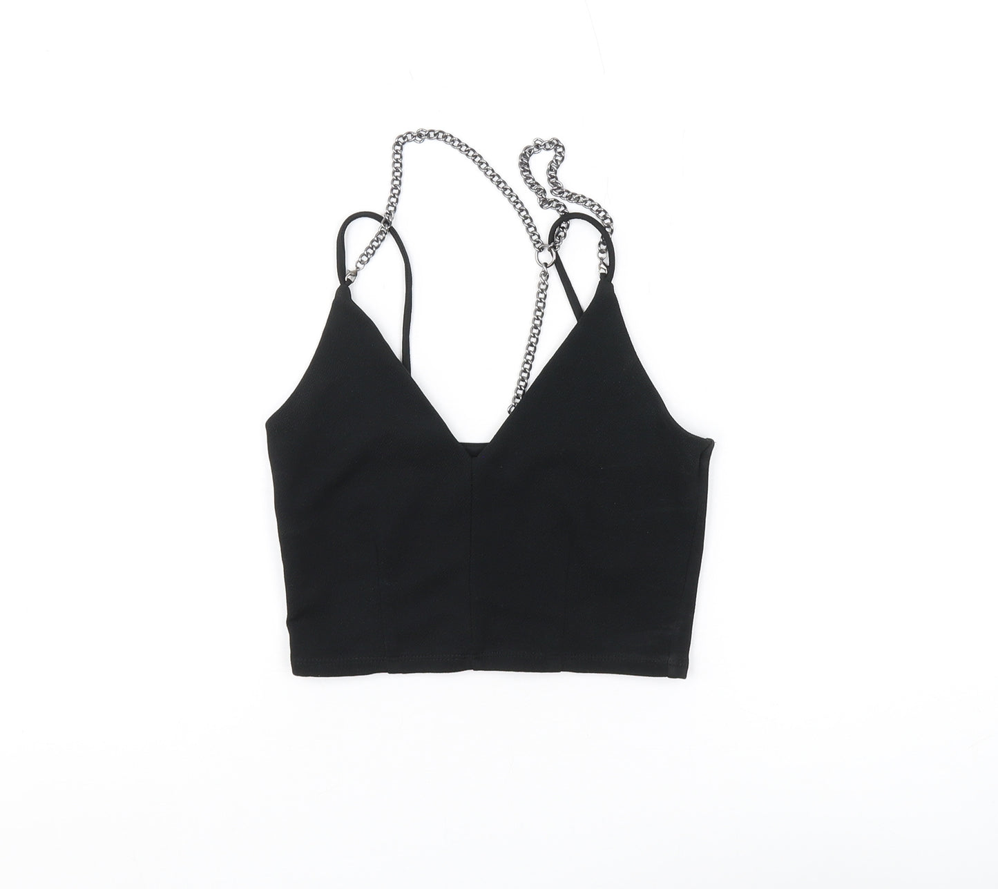 River Island Women's Black Cropped Camisole, Size 6
