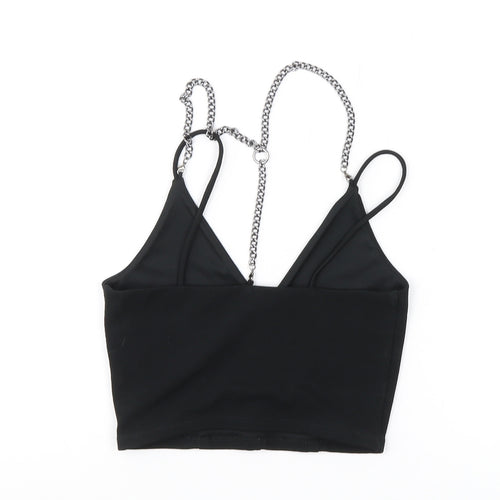 River Island Women's Black Cropped Camisole, Size 6