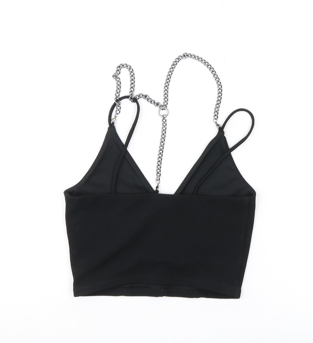 River Island Women's Black Cropped Camisole, Size 6