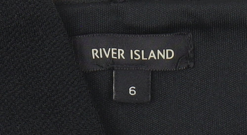 River Island Women's Black Cropped Camisole, Size 6