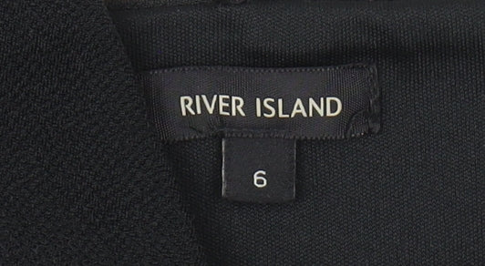 River Island Women's Black Cropped Camisole, Size 6