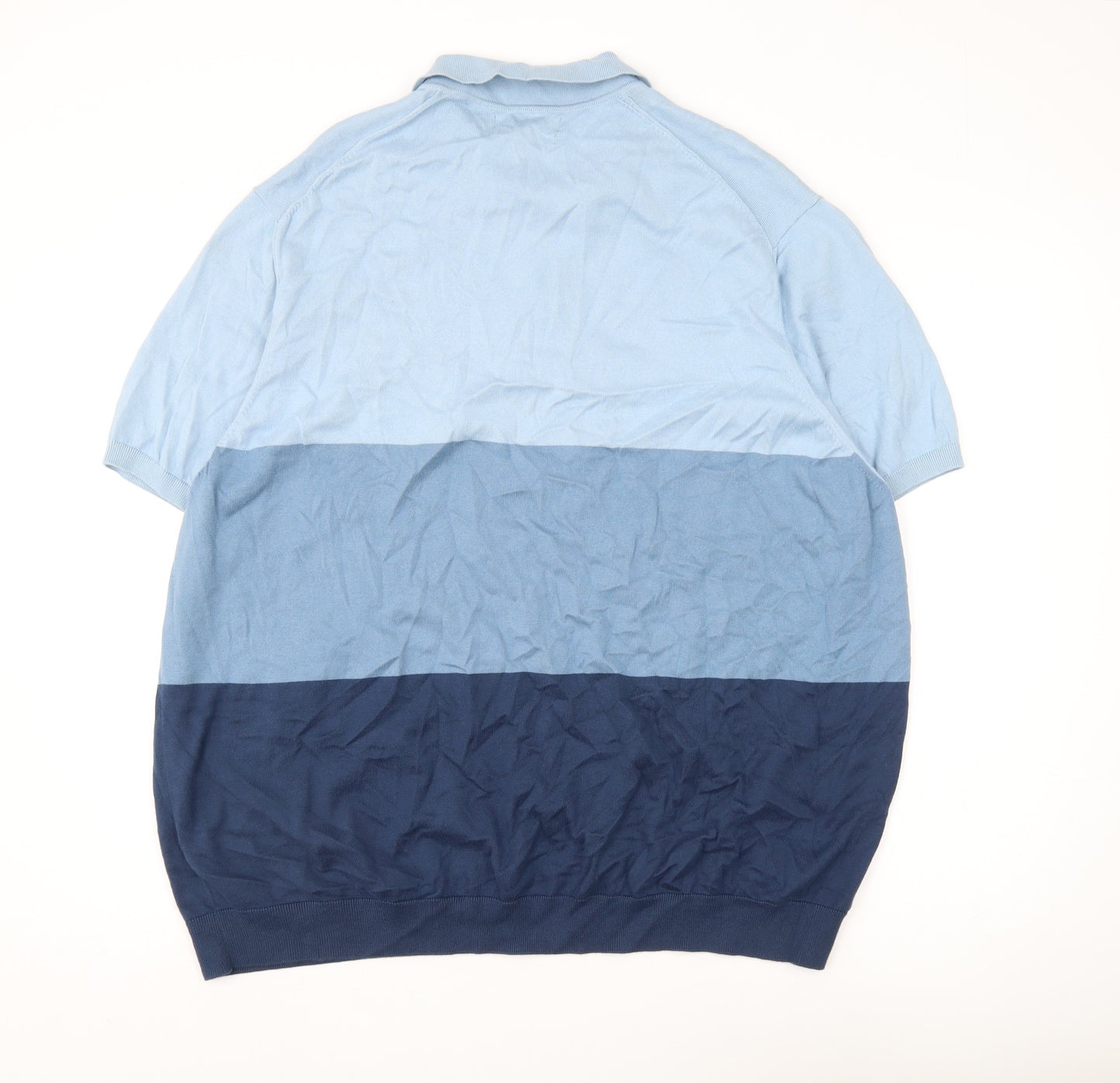 Marks and Spencer Men's Blue 3XL Cotton Polo