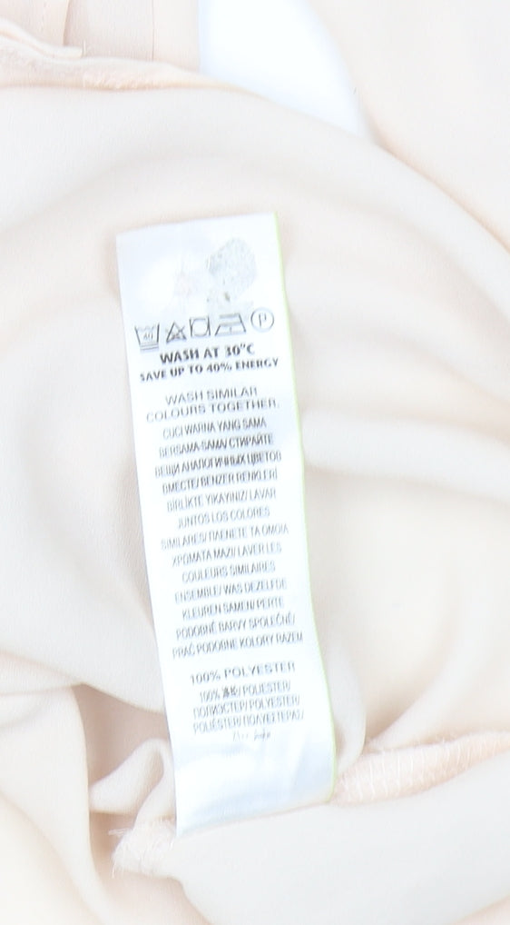 Marks and Spencer Women's Beige 3/4 Sleeve Blouse