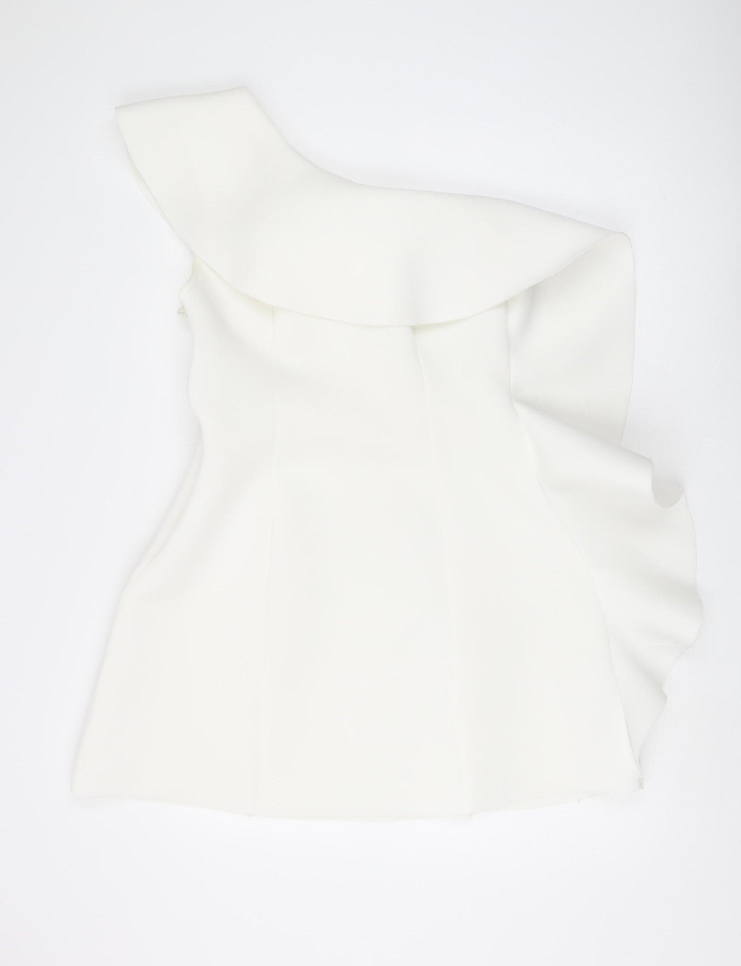 ASOS Women's White One Shoulder Shift Dress 14