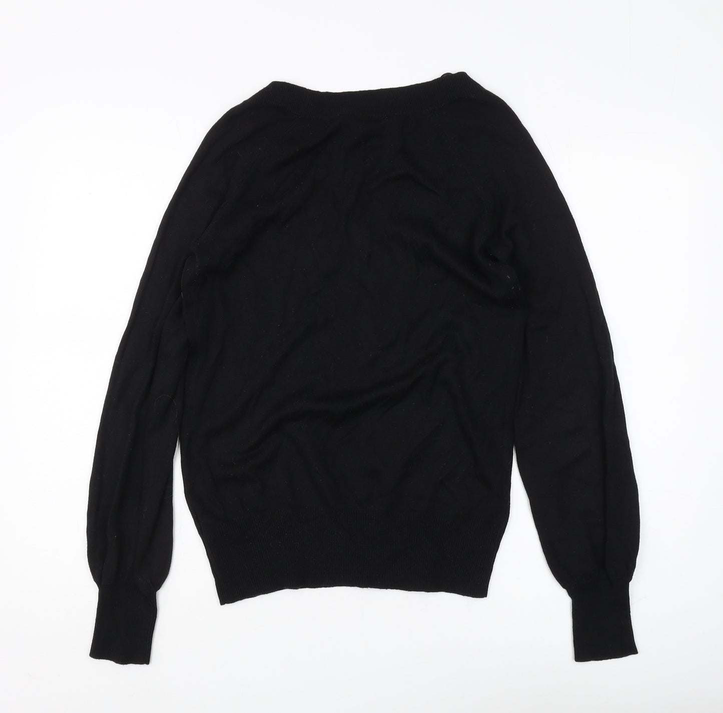 Dorothy Perkins Women's Black V-Neck Jumper Size 10
