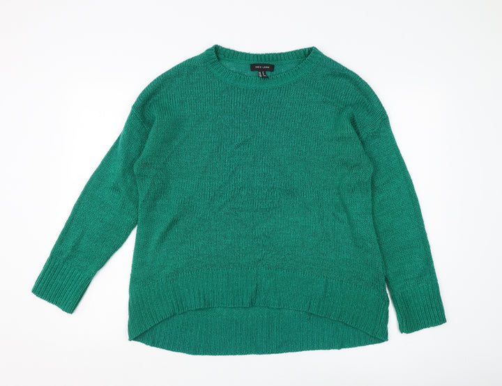 New Look Women's Green M Crew Neck Pullover Jumper