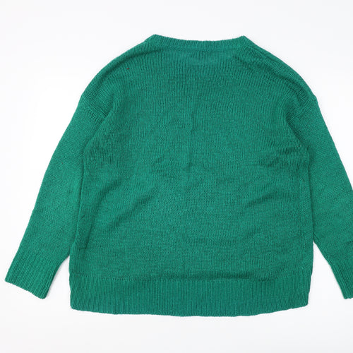New Look Women's Green M Crew Neck Pullover Jumper