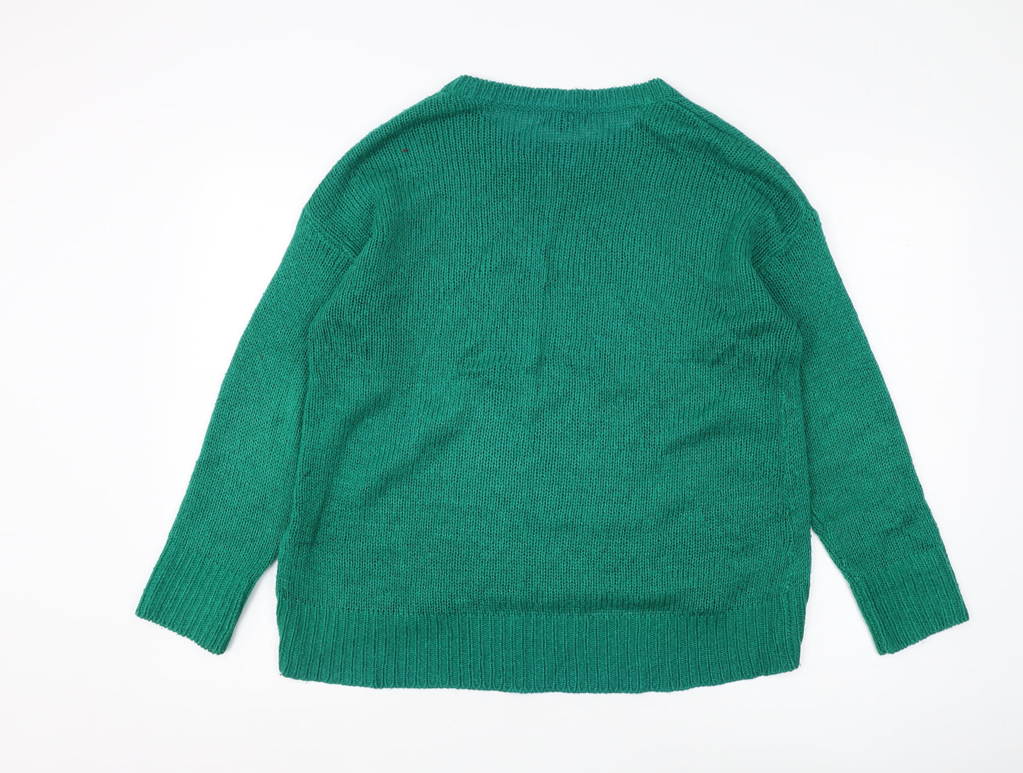 New Look Women's Green M Crew Neck Pullover Jumper