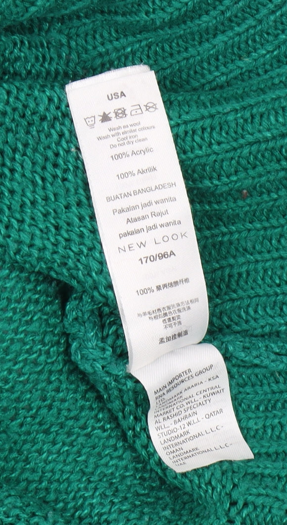 New Look Women's Green M Crew Neck Pullover Jumper