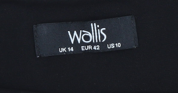 Wallis Women's Black Shift Dress Size 14