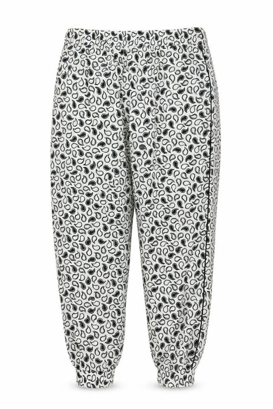 Front view of Capsule Women's Multicoloured Paisley Joggers, size 12