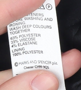 Marks and Spencer Women's Black Pencil Skirt Size 8