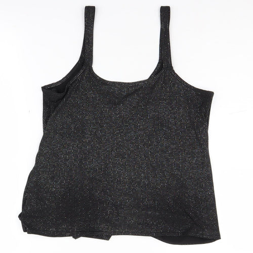 Wallis Women's Black Wrap Tank, Size 12, Party Wear