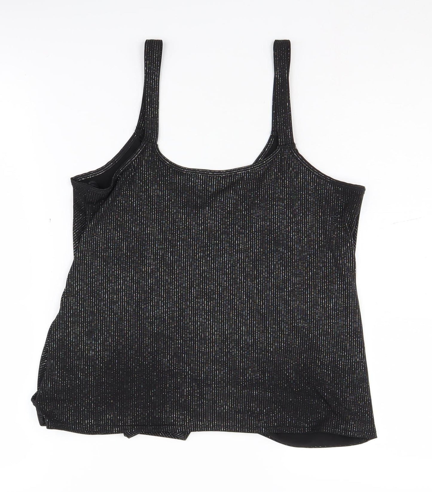 Wallis Women's Black Wrap Tank, Size 12, Party Wear