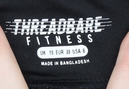 Threadbare Women's Black Gym Leggings Size 10