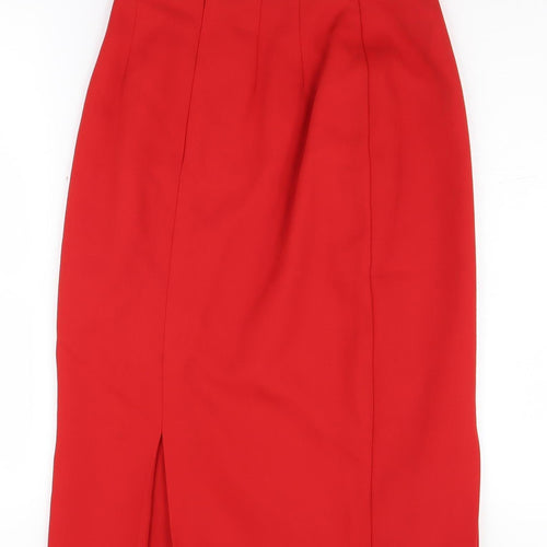 Marks and Spencer Women’s Red Midi Pencil Skirt, Size 12