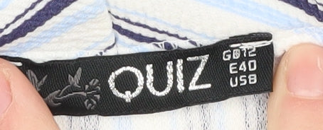 Quiz Women's Multicoloured Striped Blazer Size 12