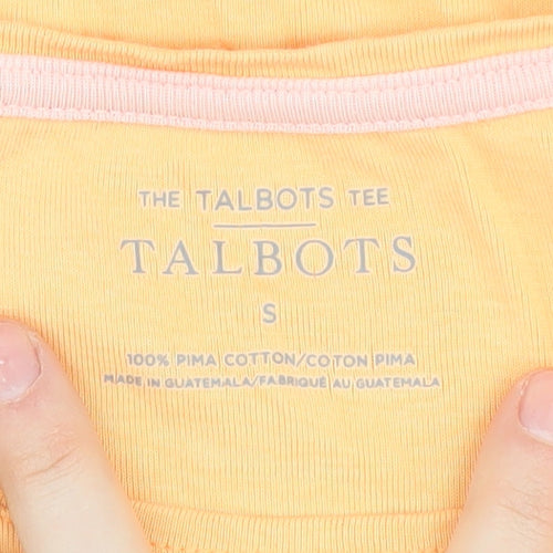 Talbots Women’s Yellow Short Sleeve T-Shirt S